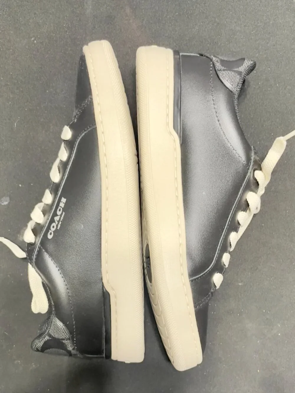 COACH Women’s -High Line Leather -Lace Up Sneakers-SIZE 6.5-Authentic